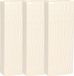 Gerimport Waterverdamper - 3x - wit - keramiek - 400 ml