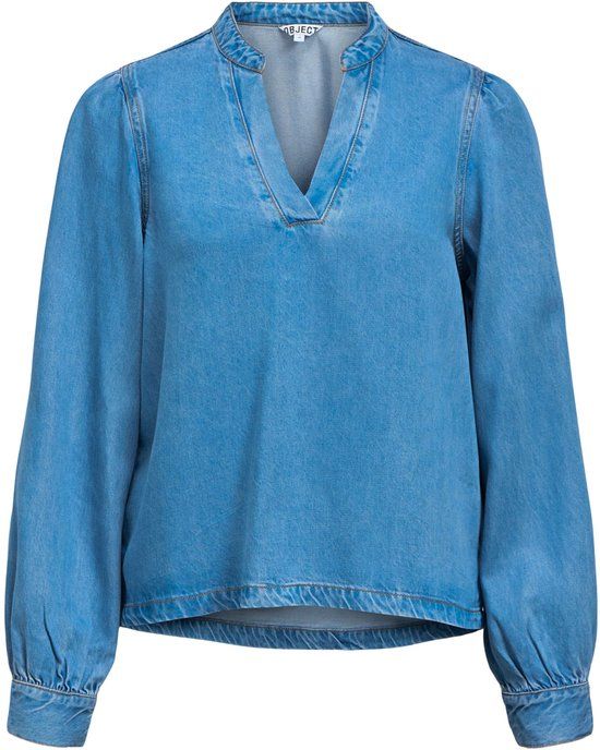 OBJECT Objframe V-neck Re Denim Top