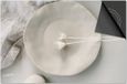 Dietrix Inductie beschermer 78x52 - Bestek - Creme Bord Servet en bloemetjes