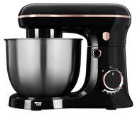 Berlinger Haus robot pâtissier, 1500W, 10 vitesses, bol en fouet antiadhésif en acier inoxydable de 5 litres, moteur silencieux, design élégant en noir/or rose