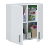 Multifunctionele hangkast, wit, 59x60x26,5 cm