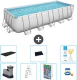 Bestway Rechthoekig Power Steel Zwembad - 640 x 274 x 132 cm - Grijs