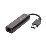 Amazon Basics USB 3.0 naar 10/100/1000 Gigabit Ethernet Intern Adapter, Zwart, 1 stuk