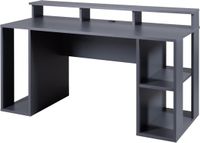Interlink SAS Interlink Gamingbureau Match Point | 160 x 91 x 76,5 cm | Antraciet | Met opbergruimte