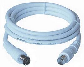 PremiumCord TV Antenna Cable - 15m - White