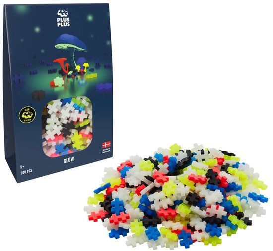 Plus-Plus Glow in the dark 300-delige bouwset
