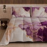 PETTI Artigiani Italiani Winterdekbed 220 × 260 cm, Paars marmer