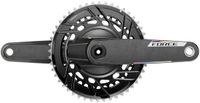 Sram Force Axs E1 Dub Threaded Crankstel Met Vermogensmeter Zilver 165 mm / 50/37t