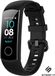 Strap-it Honor band 4 / 5 siliconen bandje - zwart