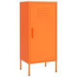 VidaXL Opbergkast 42,5x35x101,5 cm staal oranje