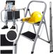 Becke Échelle pliante - 2 échelons - Métal - 150 kg - Gris