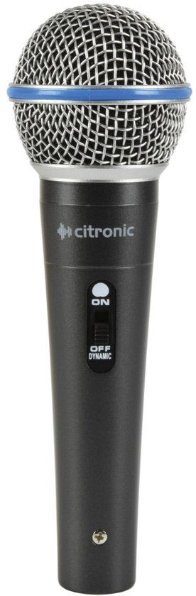 qtx Citronic DM15 Hoge Kwaliteit Dynamische Zangmicrofoon Zwart