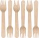Merkloos DEPA Houten Vorken - 80 Stuks - 16 cm - Composteerbaar