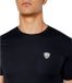 Emporio Armani T-shirt Homme Bleu Coton Col Rond Manches Courtes Coupe Droite