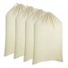 COTTON CRAFT - 4 Pack Extra Grote 100% Katoen Canvas Heavy Duty Waszakken