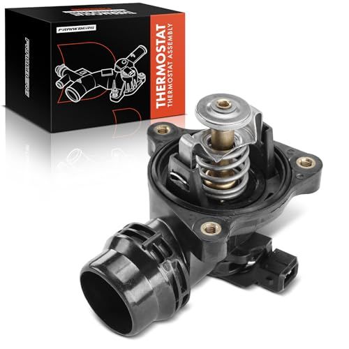 Frankberg Thermostaat koelmiddel benzine compatibel met 3-serie E46 E90 316 318 320 2001-2011 5-serie E60 520 2006-2010 X3 E83 xDrive20i 2008-2011, vervanging # 1153751099 59 liter