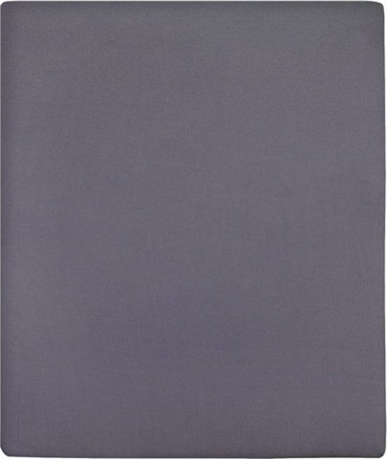 vidaXL Hoeslaken jersey 160x200 cm katoen antracietkleurig
