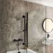 Hudson Reed Doucheset - Thermostatische Douchekraan met Handdouche en Glijstang - Zwart | Elsie