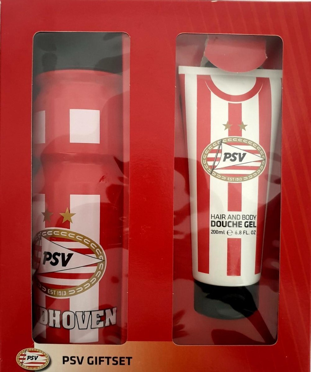 PSV Voetbal PSV giftset Bidon + hair & body douchegel