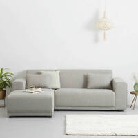 Hoekbank links Bornholm - lichtgrijs