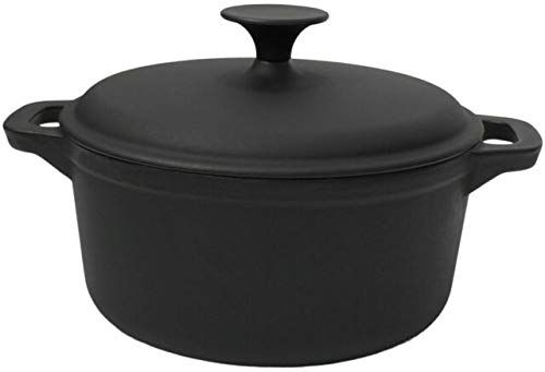 Guison 91516 Geëmailleerde Gietijzeren Casserole - 2,5 l - Zwart