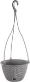 Prosperplast Splofy Kunststof Bloempot met Schotel - Lichtgrijs - 27 cm