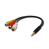Lindy 35539 AV Adapter - 0.25 m - Zwart