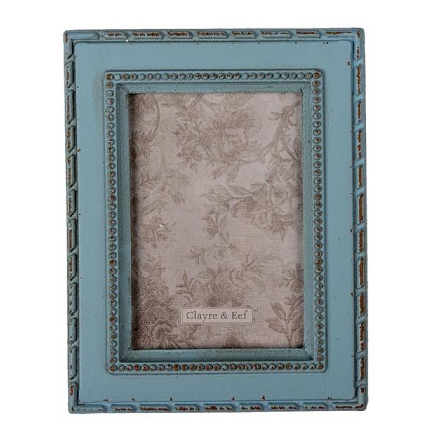 Clayre & Eef roze fotolijst 14*2*14 cm / 7*7 cm 2f0888