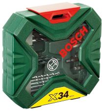 Bosch X-Line 34-delige borenset - Voor hout, metaal en steen