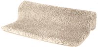 Spirella Badmat, badmat, douchemat, microvezel, hoogpolig, pluizig | antislip | geschikt voor vloerverwarming, 60x90 cm | beige zand