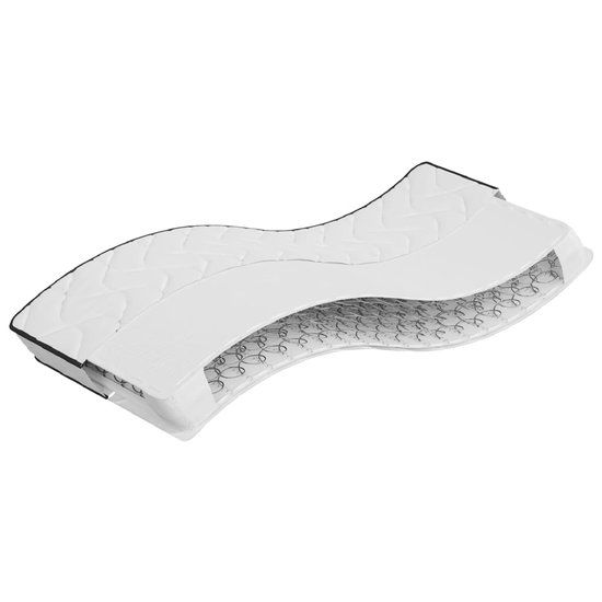vidaXL Binnenveringmatras middelhard 90x200 cm