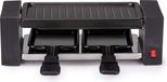 Alpina Raclette Gourmet Set - 400 W - Raclette en Grill - Anti-Aanbaklaag - RVS - Zwart
