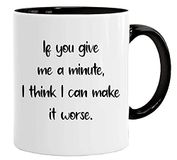 Ik kan het erger maken | Werk Office Mok & Gift Box Set Vaders Dag Cup Cadeaus van Dochter of Zoon | Geschenken voor vaders Verjaardag | Kerst Mokken papa Mijn Vader of Broer Gift | Work Cup