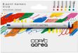 Copic acrea Vivid, waterproof pigmentinkt, 6 stuks