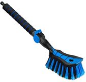 ToM PaR Wasborstel I Waterborstel I Autowasborstel met wateraansluiting I Snelontgrendeling voor de waterklep I Dicht op elkaar geplaatste borstelharen I Comfortabele grip I Lengte: 54 cm I Blauw