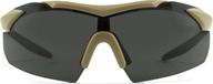 Wiley X VAPOR 2.5 Lunettes de tir pour paintball, airsoft et tir sportif monture TAN propre
