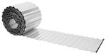 vidaxl Bordure de pelouse 10 m x 15 cm Acier galvanisé argent