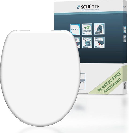 SCHÜTTE WC-Bril 82100 WHITE - Duroplast - Soft Close - Wit