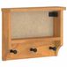 vidaXL Wandkapstok SANDNES 45x12x35 cm massief grenenhout