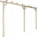 vidaXL Pergola - 410x40x203 cm - Hout - Bruin