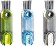 Unyqoos® Set van drie multifunctionele siliconen borstels voor flessen en deksels