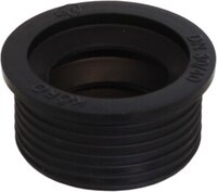 De Beer Sifonmanchet - Zwart - 40x32mm - Rubber