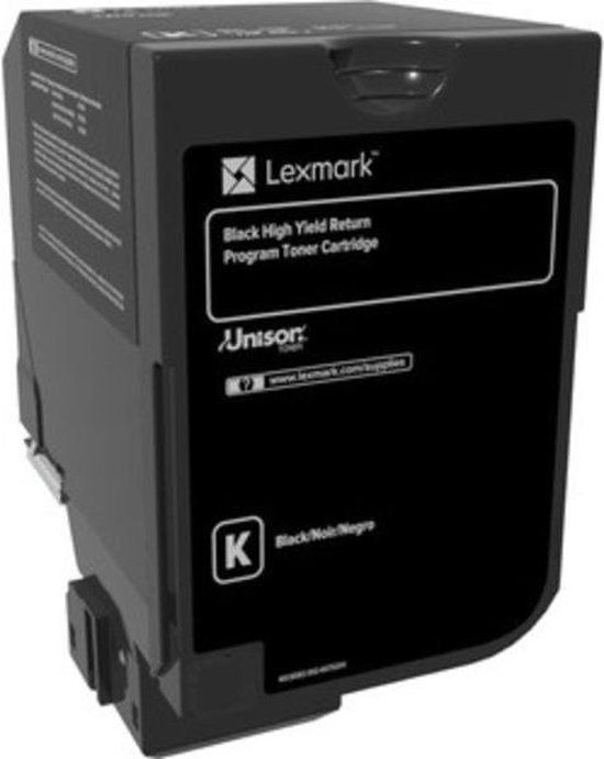 Lexmark 74C2HK0 Toner Cartridge - Black - High Yield - 20,000 Pages