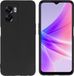 iMoshion Color Backcover - Siliconen Hoesje voor Oppo A77 - Zwart