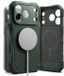 Ringke Rugged Gear Magnetic - Hoesje Geschikt voor Apple iPhone 17 Pro Max - Back Cover Compatibel met MagSafe / Qi2 - Shockproof TPU - Groen