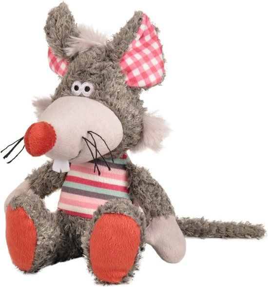 FLAMINGO - Hondenspeelgoed Molly Muis - 13 cm