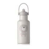 Jané Thermosfles van roestvrij staal voor vloeistoffen, houdt 24 uur koud en 12 uur warm, binnenste keramische coating, 350 ml, BPA-vrij, beige