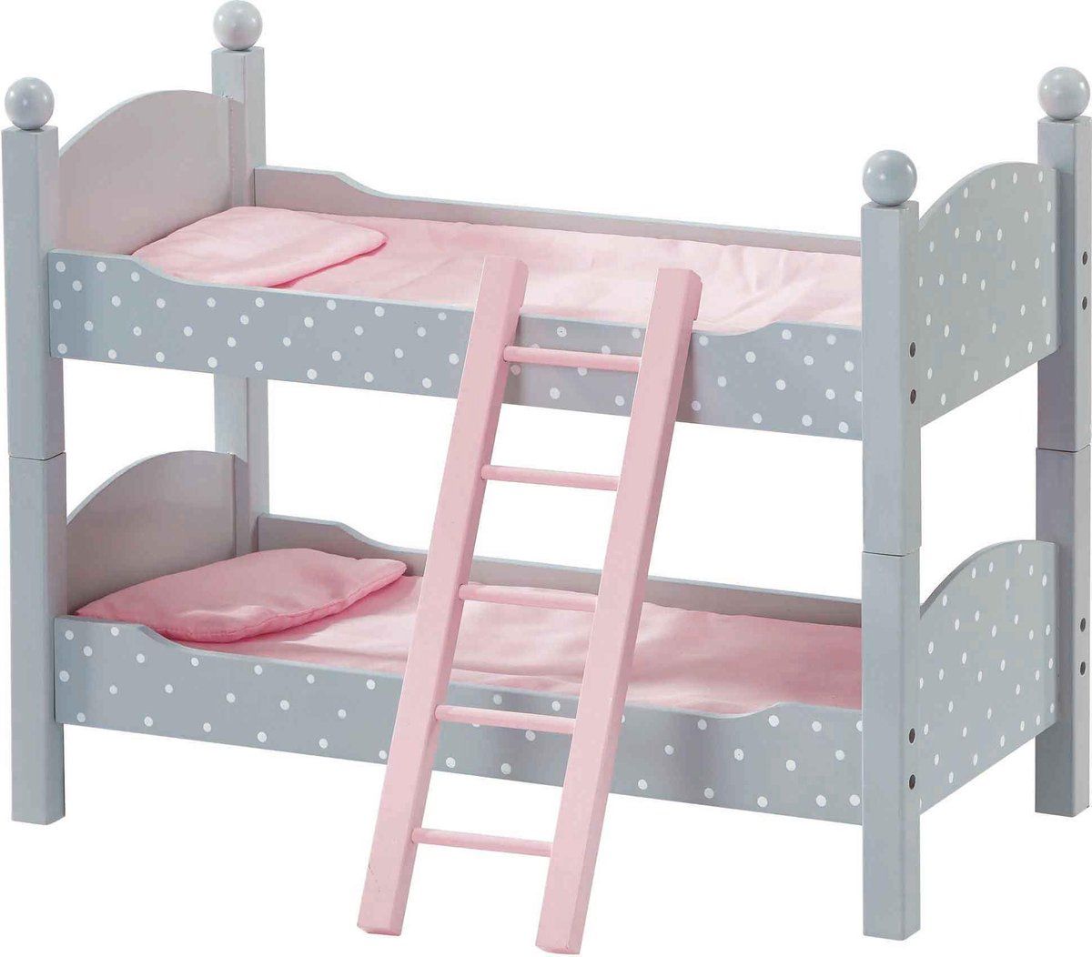 Olivia's Little World Grijs Poppenstapelbed - Olivia's World TD-0095AG
