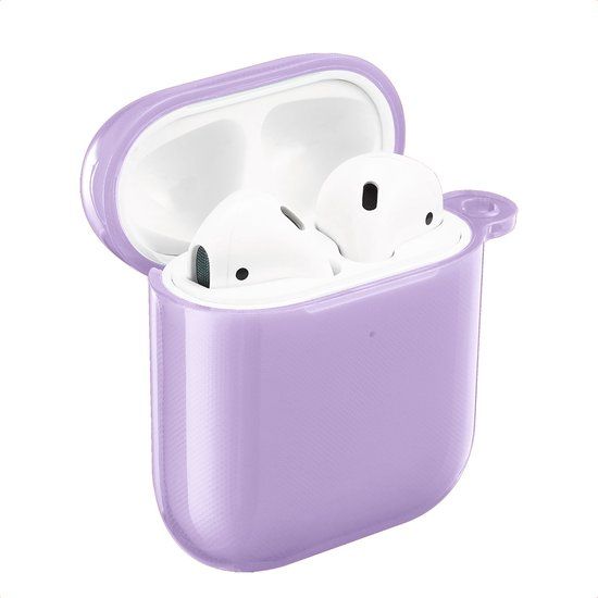 imoshion Neon Case - Hoesje geschikt voor AirPods 1 / 2 - Paars