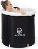 Lagoon® IJsbad 75CM - Opblaasbaar IJsbad met Relaxing Giftset - Zwart